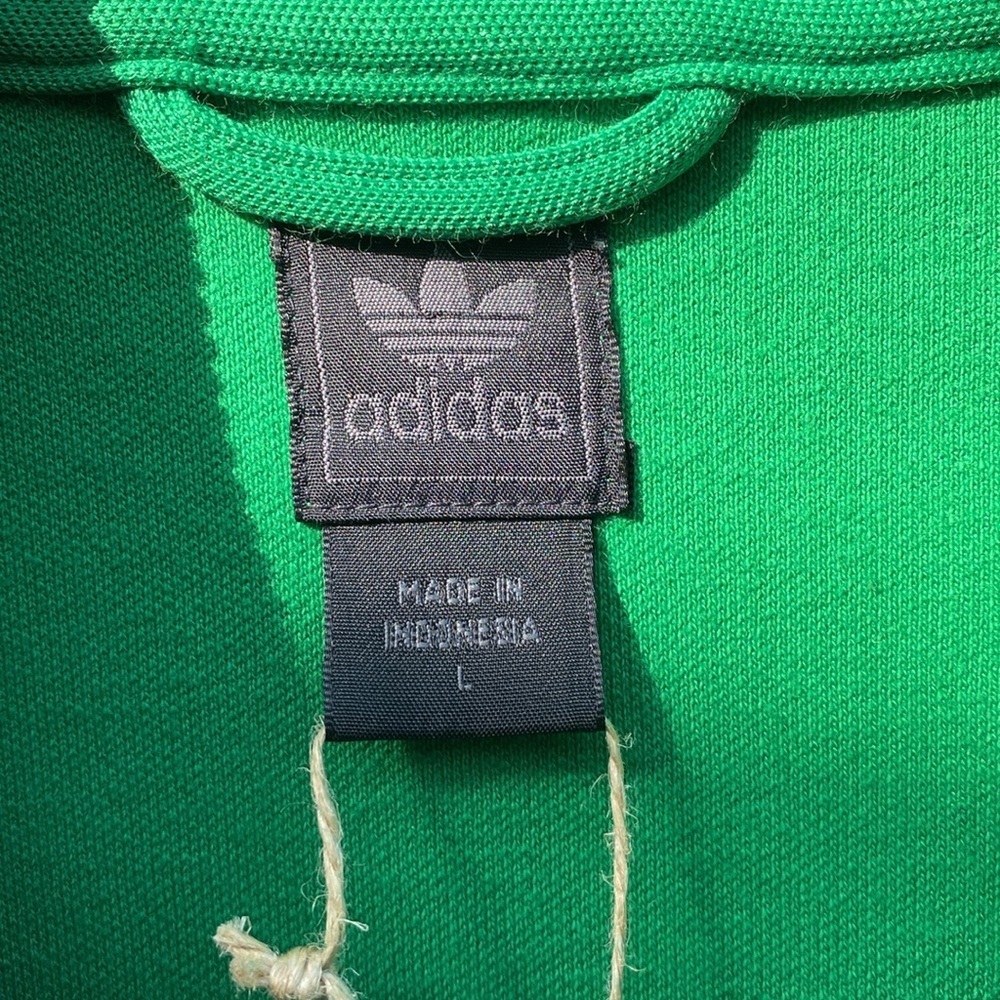 Adidas Men Vintage Emerald Green Track Jacket Size L - Picture 7 of 9
